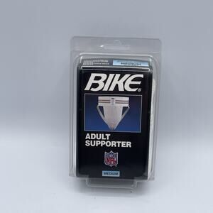 Vintage Bike Adult Supporter Jockstrap White Size Medium Jock NEW NOS NFL USA